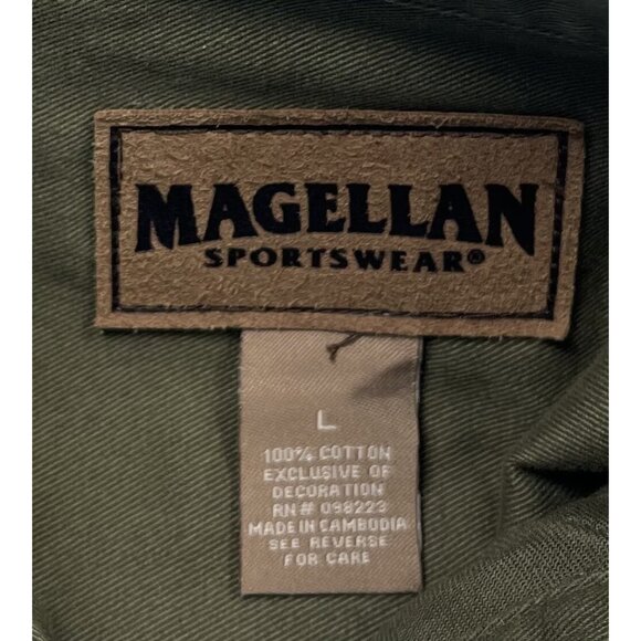 MAGELLAN Mens LARGE Olive Realtree Camo L/S Button-Up Hunting Shooting SHIRT EUC - Picture 6 of 7